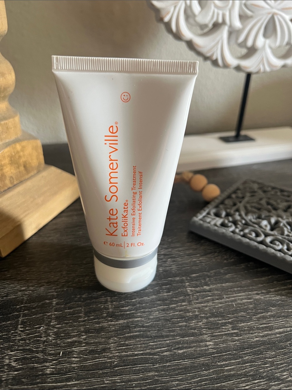 Kate Somerville ExfoliKate Tube with Orange Logo on White